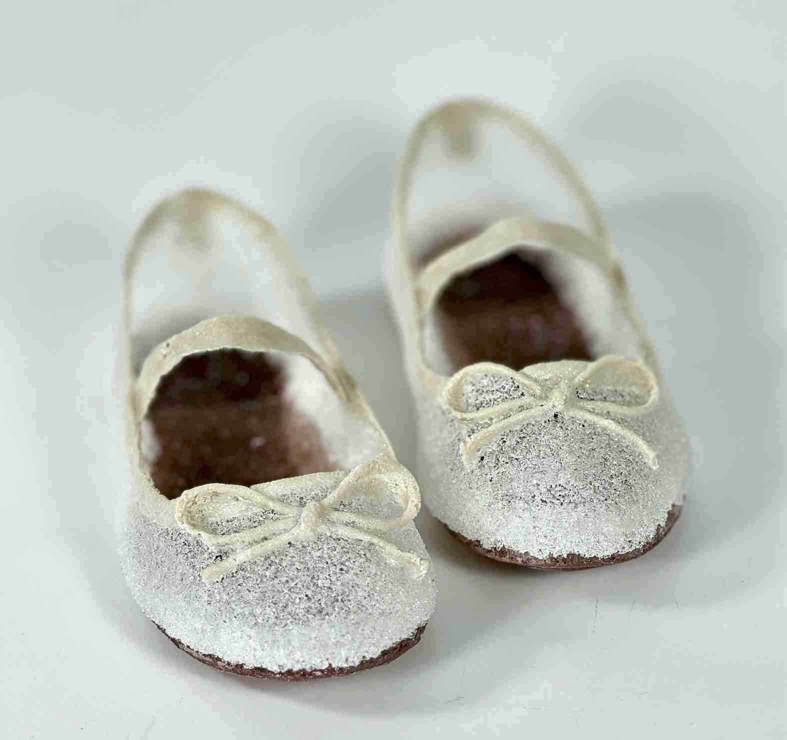 delicate glass little girl dress shoes